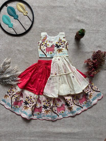 Pure Khadi Westarn Skirt & Top