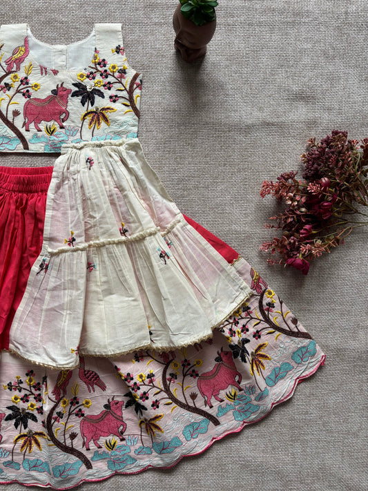 Pure Khadi Westarn Skirt & Top