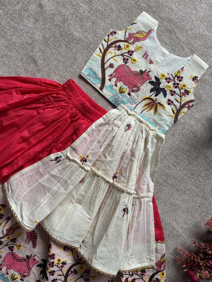 Pure Khadi Westarn Skirt & Top