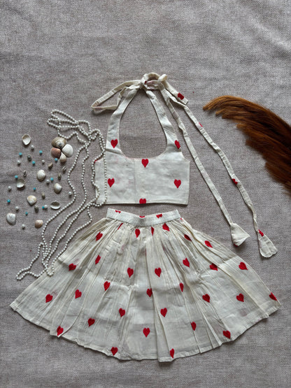 Pure Cotton Embroidery Work Skirt & Top