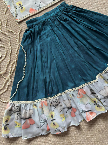 Pure Khadi Western Skirt & Top