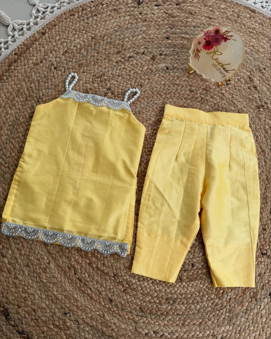 Kids’ Red Co-Ord Set with Lace Detailing