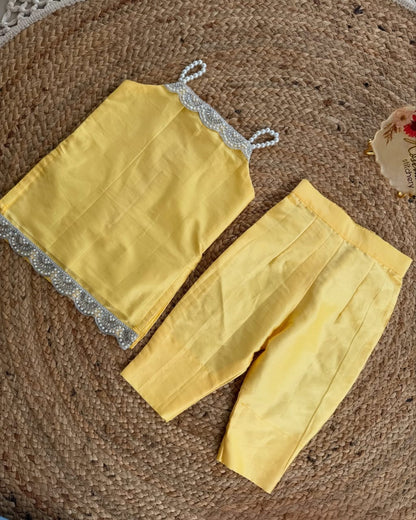 Kids’ Red Co-Ord Set with Lace Detailing