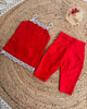 Kids’ Red Co-Ord Set with Lace Detailing