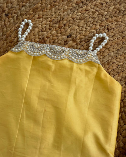 Kids’ Red Co-Ord Set with Lace Detailing