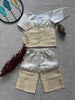 Kids Cream & Gold Brocade Ethnic Set