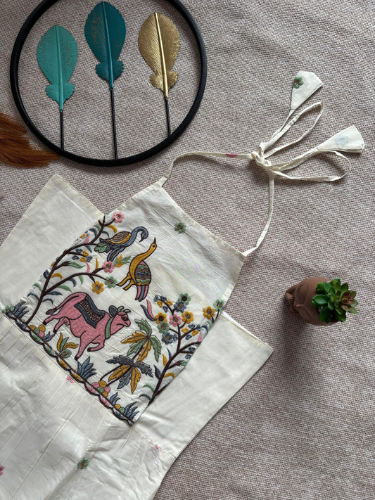 Pure Cotton Embroidery Work One Piece