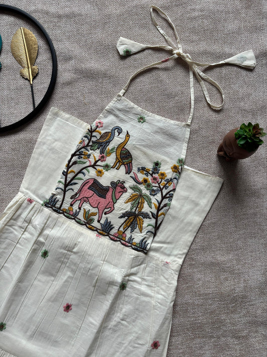 Pure Cotton Embroidery Work One Piece