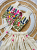 Ivory Floral Embroidered Lehenga Set for Girls